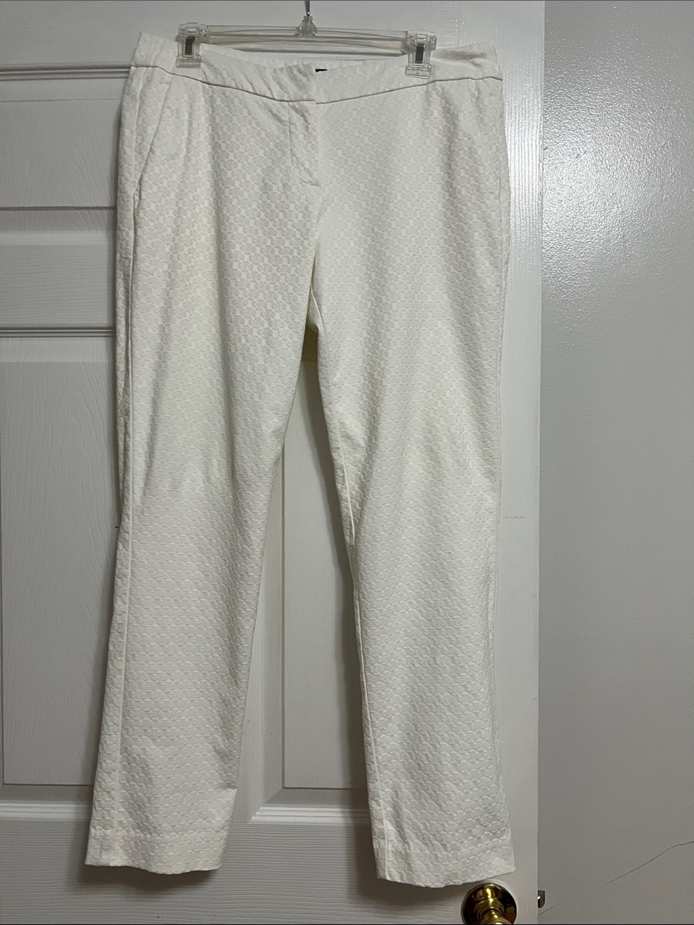 Adrienne Vittadini Cream Textured women’s Dress Pants